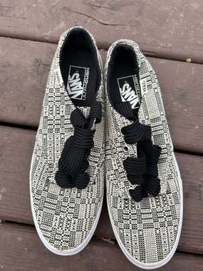 Vans Camden Deluxe Optical Woven UltraCush Low Top Sneakers Women's Size 11